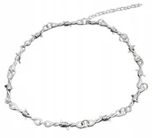 Łańcuszki - Gotycki Naszyjnik łańcuszek z Drutem Kolczastym Cierniowy Goth prezent Y2K - miniaturka - grafika 1