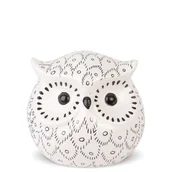Wyposażenie pokoiku dziecięcego - SKARBONKA Figurka Sowa Ceramika 8x8,5 - miniaturka - grafika 1