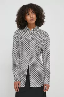 Tommy Hilfiger koszula damska kolor granatowy regular z kołnierzykiem klasycznym - Koszule damskie - miniaturka - grafika 1