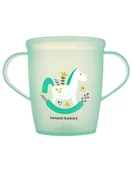 Kubki dla dzieci - Canpol Babies Kubek z uchwytami Toys 250 ml zielony - miniaturka - grafika 1