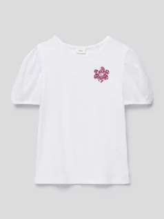Koszulki dla dziewczynek - T-shirt z bufiastymi rękawami - grafika 1
