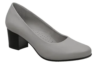 Czółenka na obcasie buty AXEL Comfort 1666 Turia Szara Kosela Medic 9666 - Czółenka - miniaturka - grafika 1