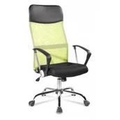 Fotele i krzesła biurowe - Majowo.pl OBROTOWY FOTEL DO BIURKA Z SIATKĄ MESH W KOLORZE ZIELONYM LINCOLN ZIELONO CZARNY - miniaturka - grafika 1