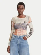Bluzki damskie - Desigual Bluzka Limbani 25WWTK33 Kolorowy Regular Fit - miniaturka - grafika 1
