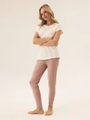 Piżamy damskie - Piżama damska Renya Esotiq kremowy M - miniaturka - grafika 1