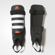 Ochraniacze - Adidas Everclub ochraniacze na piszczele, czarny, XS AP7030_XS_BLACK/WHITE/SOLRED_Black/White/Solred_XS - miniaturka - grafika 1