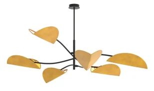 Pomarańczowy sufitowy żyrandol S0-F54 - Lampy sufitowe Pomarańczowy sufitowy żyrandol S0-F54 - Lampy sufitowe - miniaturka - grafika 1