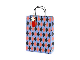 Torebka Na Prezenty Romby 10X24X32 Cm - Opakowania i torebki na prezenty - miniaturka - grafika 1