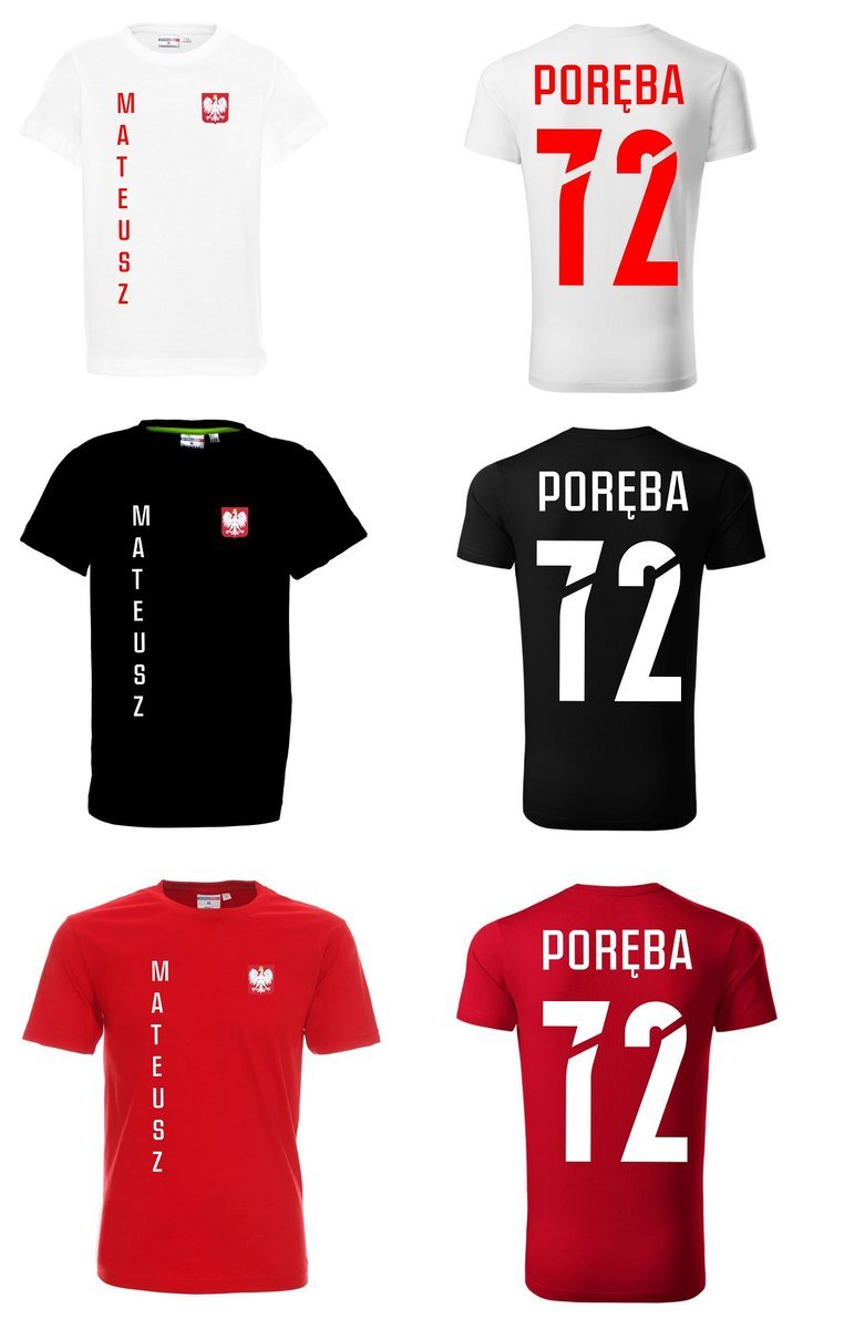 Damska Koszulka Mateusz PORĘBA 72 POLSKA Siatkówka