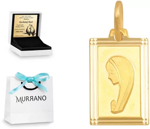 Rodium Złoty medalik 585 Matka Boska PREZENT GRAWER RD-5260 - Zawieszki - miniaturka - grafika 1