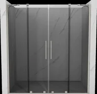 Ścianki i drzwi prysznicowe - Mexen Velar Duo drzwi prysznicowe rozsuwane 170 cm, grafit, nikiel szczotkowany - 871-170-000-42-97 - miniaturka - grafika 1