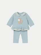 Komplety dla niemowląt - Mayoral Komplet bluzka i legginsy 2507 Niebieski Regular Fit - miniaturka - grafika 1