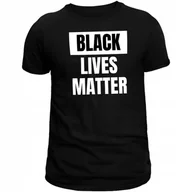 Koszulki męskie - PREZENT KOSZULKA MĘSKA Z NADRUKIEM BLACK LIVES MATTER T-SHIRT Trwały Nadruk - miniaturka - grafika 1