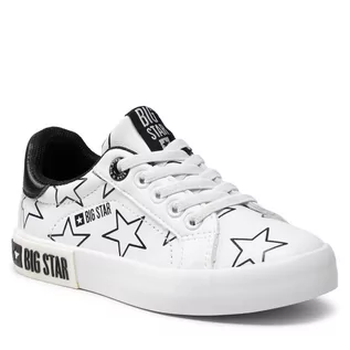Buty dla dziewczynek - Sneakersy BIG STAR - II374001 White - grafika 1