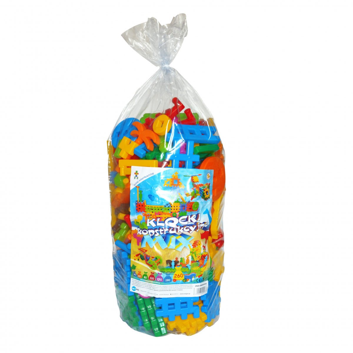 KOLOROWY DLA DZIECI ZESTAW KLOCKÓW KONSTRUKCYJNYCH