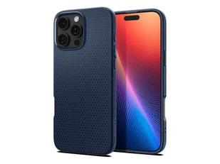 Etui SPIGEN Liquid Air do Apple iPhone 16 Pro Max Granatowy - Etui i futerały do telefonów - miniaturka - grafika 3