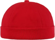 Czapki damskie - Czapka Dokerka Bawełniana by Lipodo, czerwony, One Size - miniaturka - grafika 1