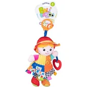 Zawieszki dla dzieci i niemowląt - Zawieszka Sensoryczna Lalka Nicole Dzwonek Metki - miniaturka - grafika 1