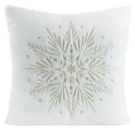 Pozostałe akcesoria świąteczne - Poszewka świąteczna 119D biała gwiazdka 45x45 cm - miniaturka - grafika 1