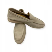 Mokasyny męskie - Mokasyny męskie zamszowe Old Money 48 - miniaturka - grafika 1