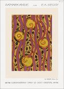 Plakaty - Flower pattern Art Deco stencil print in oriental style.Original from our own 1914 edition of Samarkande, E. A. Séguy -  plakat Wymiar do wyboru: 70x1 - miniaturka - grafika 1