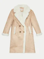 Płaszcze damskie - Guess Płaszcz zimowy J4BL07 WGJH0 Beżowy Regular Fit - miniaturka - grafika 1