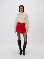 Spódnice - Reserved - Spódnico-szorty z kokardkami - czerwony - miniaturka - grafika 1