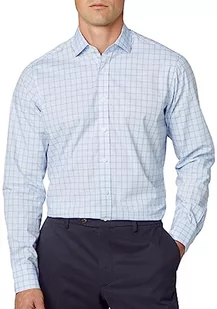 Hackett London Męska koszula w kratkę SLUB, niebieska (niebieski/biała), M, niebieski (niebieski/biały), M - Koszule męskie - miniaturka - grafika 1