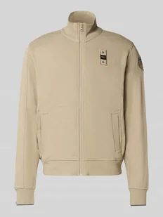 Bluza rozpinana ze stójką i wyhaftowanym logo model ‘CITY’ - Bluzy męskie - miniaturka - grafika 1