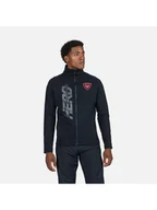Bluzy męskie - Bluza midlayer męska Rossignol New Hero Classique Clim czarny M - miniaturka - grafika 1