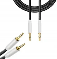 Kable USB - DŁUGI KABEL MINI JACK AUX 85CM AUDIO MĘSKO-MĘSKI - miniaturka - grafika 1