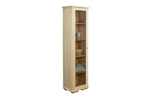Witryna LISSO *sosna naturalna, 44x177x36, lite drewno sosnowe2,2-2,5 cm - Witryny - miniaturka - grafika 1