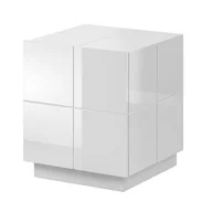 Szafki nocne - Szafka nocna REJA biały połysk biały połysk REJA SZF BI - miniaturka - grafika 1