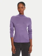Swetry damskie - LOLA CASADEMUNT Golf LF2515007 Fioletowy Regular Fit - miniaturka - grafika 1