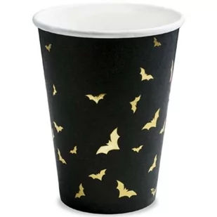 Party Deco Kubeczki z nietoperzami na Halloween - 220 ml - 6 szt. KPP20 - Halloween - miniaturka - grafika 1