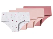 Majtki dla dzieci - esmara Majtki hipstery dziewczęce z bawełną, 4 pary (Jasnoróżowy/ ciemnoróżowy/ biały, 146/152) - esmara® - miniaturka - grafika 1