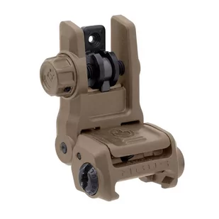 Magpul - Celownik przeziernikowy składany MBUS Gen. 3 - Flat Dark Earth - MAG1167-FDE - Osprzęt do wiatrówek - miniaturka - grafika 1