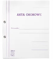 Teczki i skoroszyty - Teczka Na Akta Osobowe Oczkowa Biała A4 Bigo Abcde - miniaturka - grafika 1