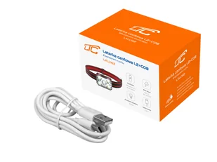 1 szt. Latarka czołowa LED L2 5W 300lm + COB 3W 200lm sensor ruchu, akumulator 1200mAh USB typ-C - Latarki - miniaturka - grafika 2