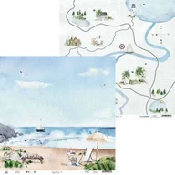 Scrapbooking - Papier do scrapbookingu, 30x30 cm, Beyond The Sea - 02 - miniaturka - grafika 1