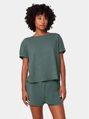 Piżamy damskie - Triumph Szorty piżamowe Smart Active Infusion 10218291 Zielony Relaxed Fit - miniaturka - grafika 1