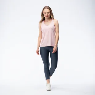 Damska koszulka bez rękawów UNDER ARMOUR TECH KNOCKOUT TANK 1389851-647 – Różowy - Koszulki i topy damskie - miniaturka - grafika 1