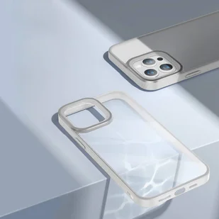 Baseus Crystal Phone Case pancerne etui do iPhone 13 Pro z żelową ramką szary ARJT000413 - Etui i futerały do telefonów - miniaturka - grafika 28
