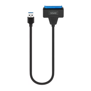 SAVIO ADAPTER SATA (F) - USB-A 3.1 GEN 1 (M) DO DYSKÓW 2.5" AK-68 - Złącza, przejściówki, adaptery - miniaturka - grafika 2