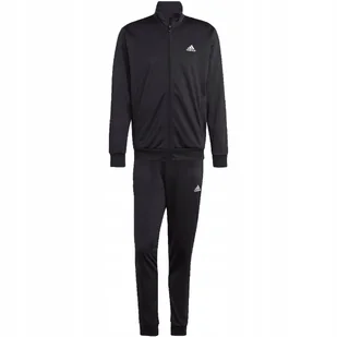 Dres męski adidas Linear Logo Tricot Track Suit czarny IC6775 S - Dresy męskie - miniaturka - grafika 1