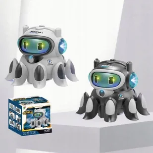 TAŃCZĄCY ROBOT OŚMIORNICA MUZYCZNY KOLOR CZARNY PREZENT DLA DZIECI 3+ - Roboty dla dzieci - miniaturka - grafika 1