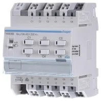 Hager polo KNX e/s Sterownik załączający/żaluzjowy 10 A 6-/3-krotny TXA606B TXA606B - Sterowniki i przekaźniki - miniaturka - grafika 1