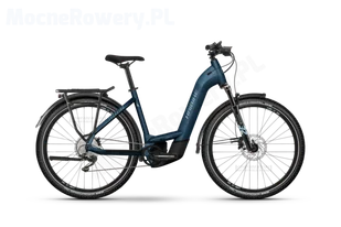 Haibike Trekking 8 Low blue 2023 GLOSS_ROY BLUE_MET SILVER 27,5 cala - Rowery elektryczne - miniaturka - grafika 1