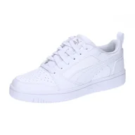 Buty trekkingowe dziecięce - Młodzieżowe sneakersy Rebound V6 Lo PUMA White Cool Light Gray - miniaturka - grafika 1