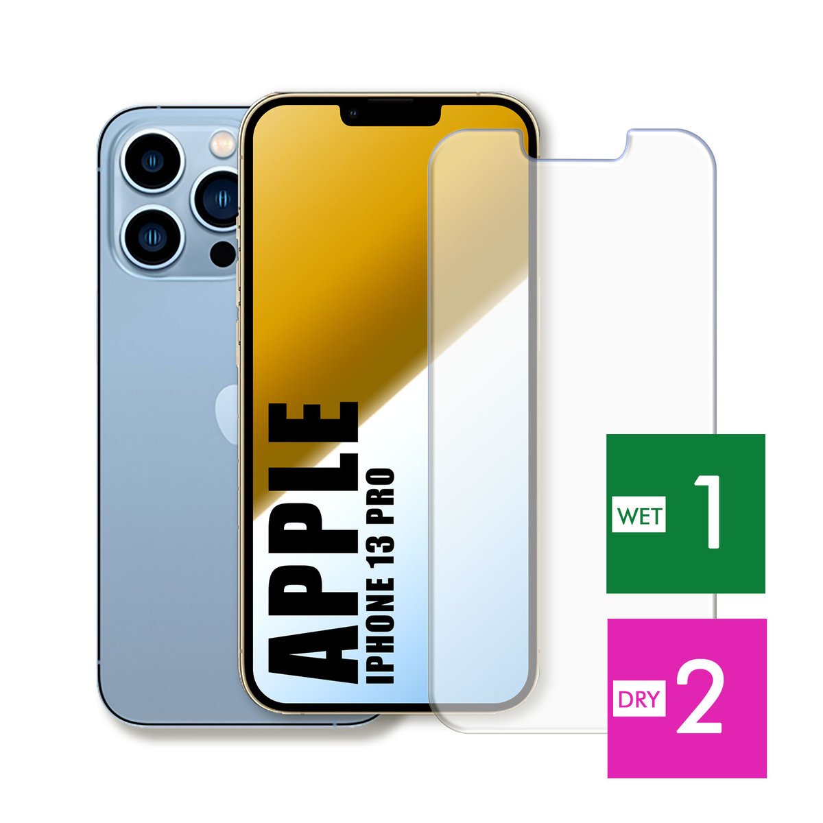 WZMOCNIONE SZKŁO DO APPLE IPHONE 13 PRO SZYBKA HARTOWANE 9H JAKOŚĆ